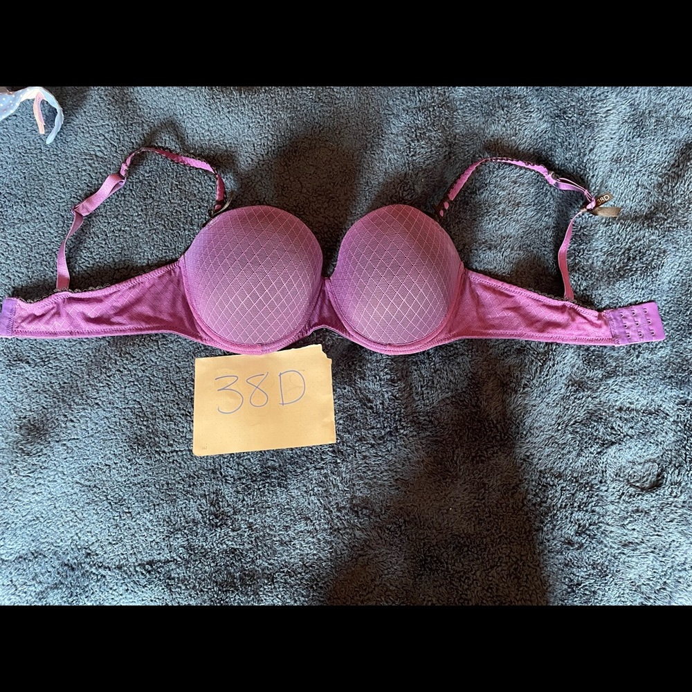 38D Purple Underwire Bra